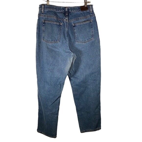 Vintage LL Bean Flannel Lined Relaxed Fit Double‎ L Jeans Size 16 Y2K Baggy Mom - Picture 2 of 10